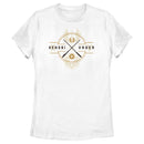 Women's Star Wars: Obi-Wan Kenobi Vader and Kenobi Lightsaber Crest T-Shirt