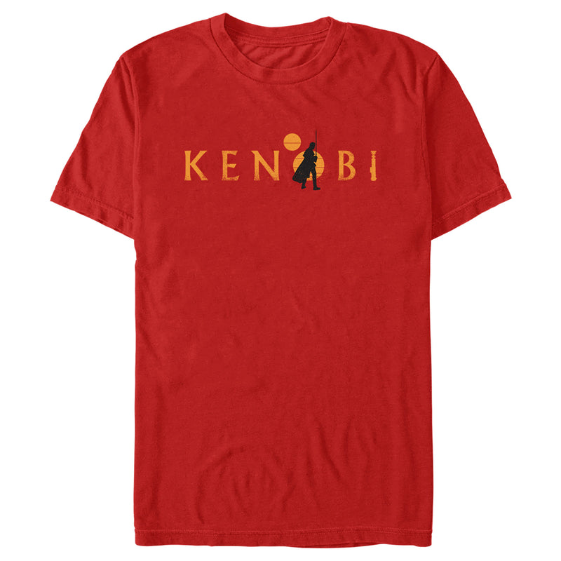 Men's Star Wars: Obi-Wan Kenobi Silhouette Kenobi Two Suns T-Shirt