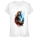 Junior's Star Wars: Obi-Wan Kenobi Watercolor Obi-Wan T-Shirt