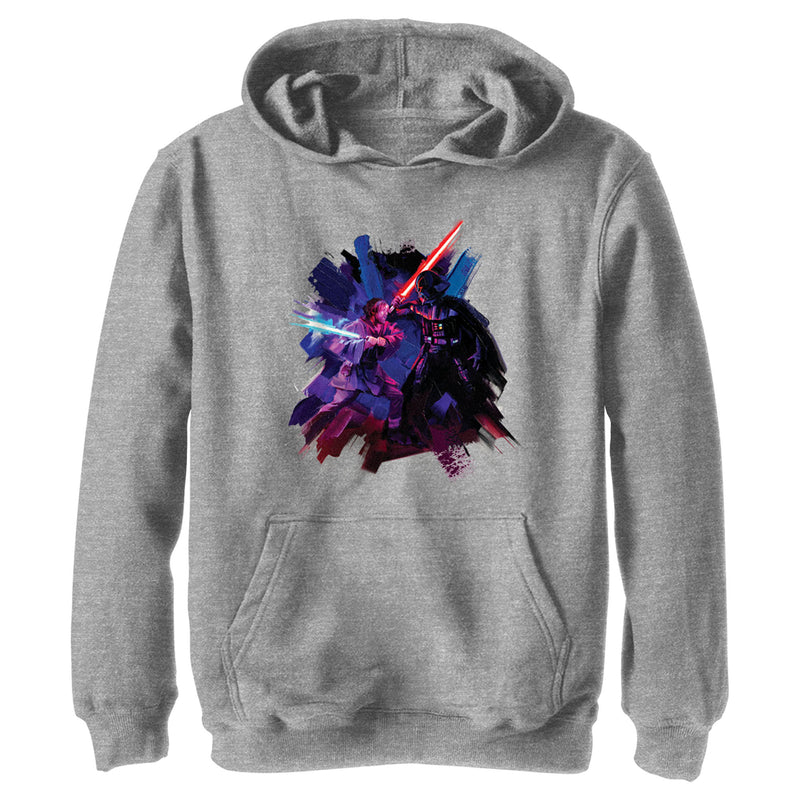 Boy's Star Wars: Obi-Wan Kenobi Darth Vader and Obi-Wan Kenobi Battle Paint Pull Over Hoodie