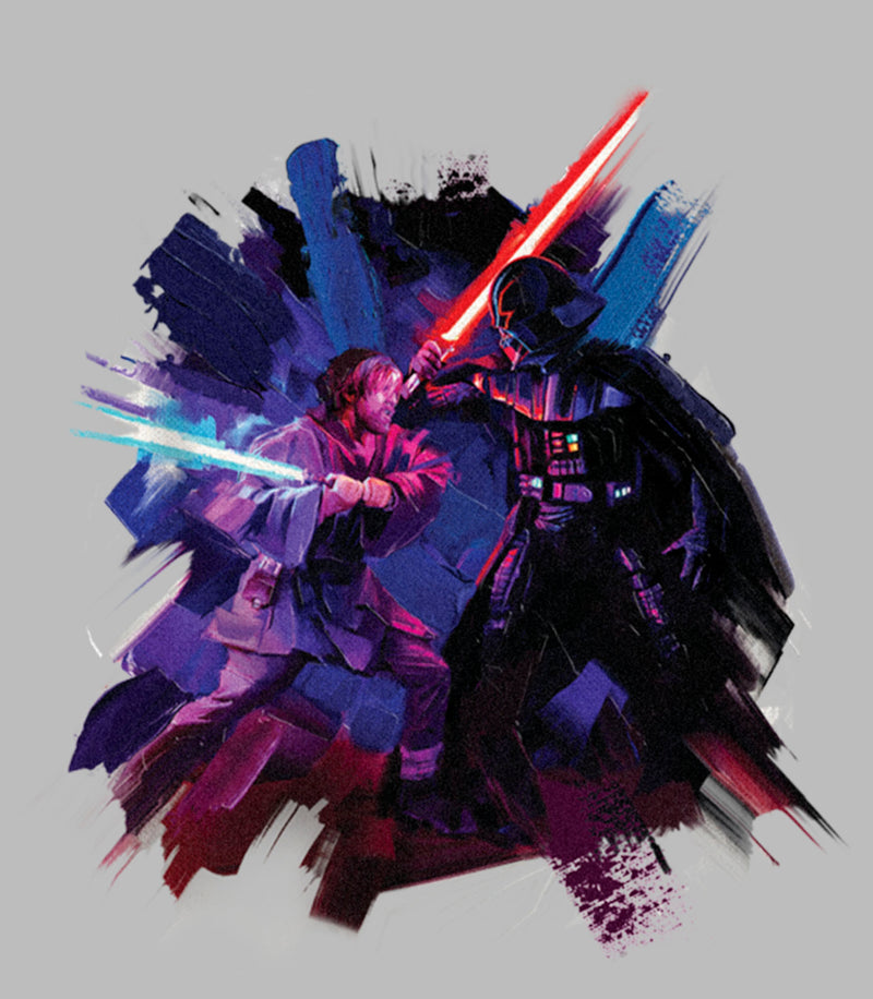 Boy's Star Wars: Obi-Wan Kenobi Darth Vader and Obi-Wan Kenobi Battle Paint Pull Over Hoodie