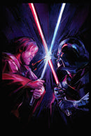 Junior's Star Wars: Obi-Wan Kenobi Vader vs Kenobi Artistic Lightsaber Duel Racerback Tank Top