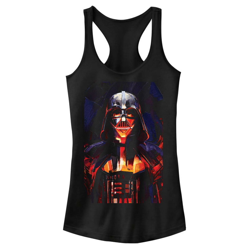 Junior's Star Wars: Obi-Wan Kenobi Darth Vader Menacing Glow Racerback Tank Top