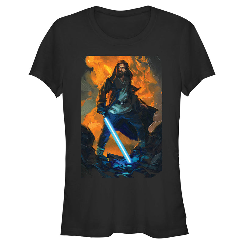 Junior's Star Wars: Obi-Wan Kenobi Painted Obi-Wan T-Shirt