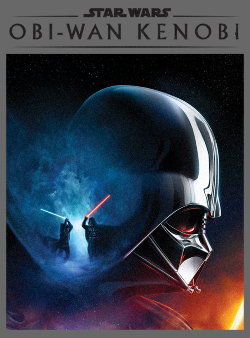 Junior's Star Wars: Obi-Wan Kenobi Darth Vader vs Kenobi Galactic Battle Poster T-Shirt