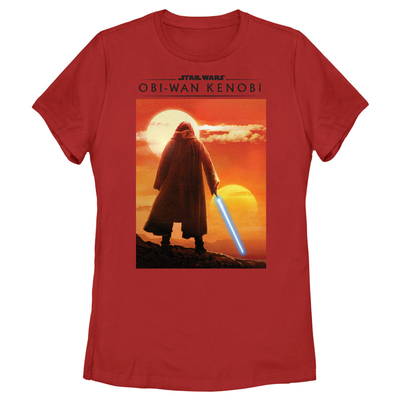 Women's Star Wars: Obi-Wan Kenobi Two Suns and Kenobi on the Horizon T-Shirt