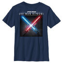 Boy's Star Wars: Obi-Wan Kenobi Lightsaber Dark Side vs Jedi Clash T-Shirt