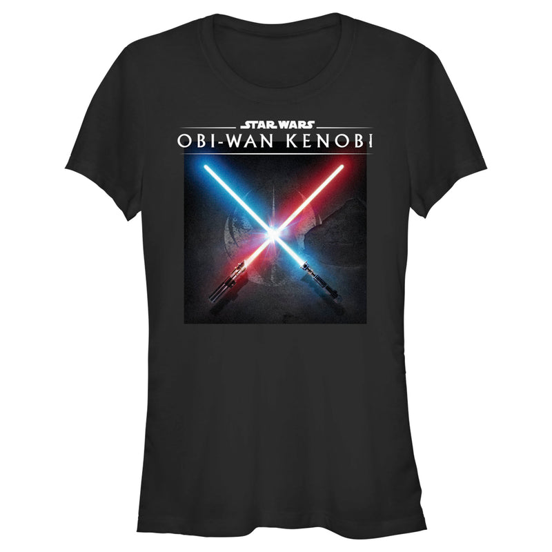 Junior's Star Wars: Obi-Wan Kenobi Lightsaber Dark Side vs Jedi Clash T-Shirt