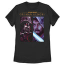 Women's Star Wars: Obi-Wan Kenobi Darth Vader vs Kenobi Artistic Panel Portrait T-Shirt