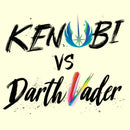 Men's Star Wars: Obi-Wan Kenobi Darth Vader vs Kenobi Rainbow Text T-Shirt