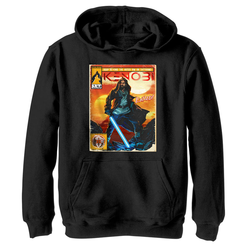 Boy's Star Wars: Obi-Wan Kenobi Vintage Comic with Exiled Kenobi Pull Over Hoodie