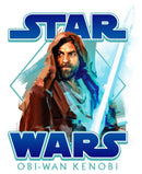 Women's Star Wars: Obi-Wan Kenobi Jedi Lightsaber with Brushstroke Kenobi T-Shirt