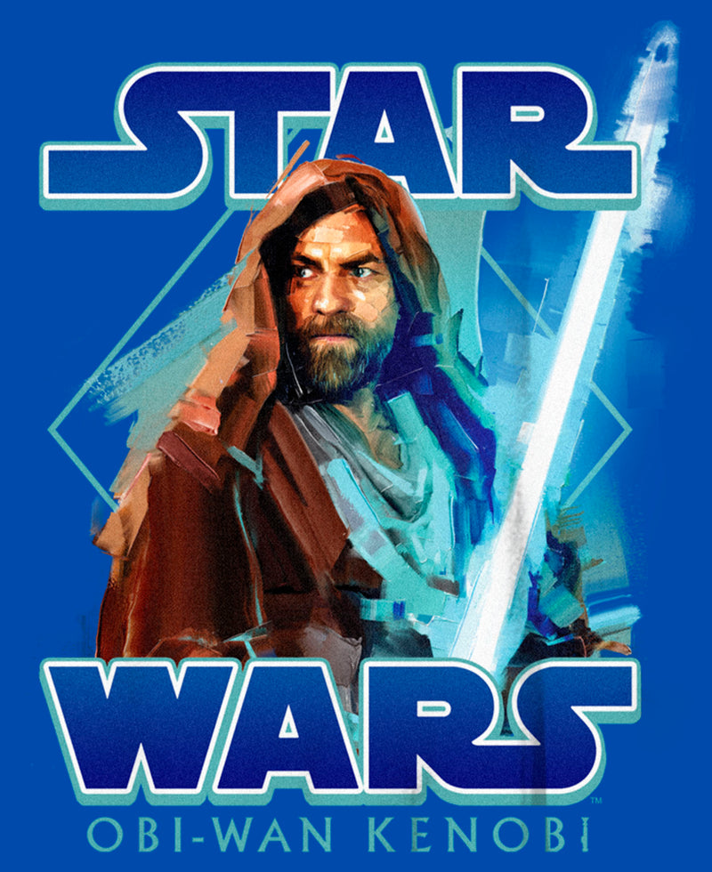 Boy's Star Wars: Obi-Wan Kenobi Jedi Lightsaber with Brushstroke Kenobi T-Shirt
