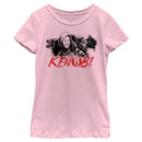 Girl's Star Wars: Obi-Wan Kenobi Darth Vader vs Kenobi Grayscale Cartoon T-Shirt