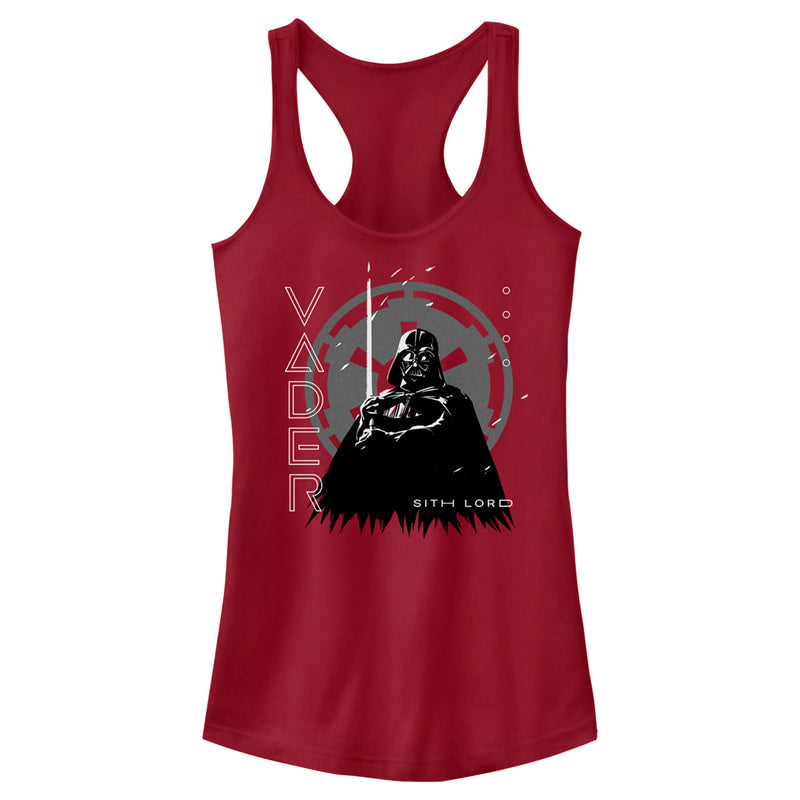 Junior's Star Wars: Obi-Wan Kenobi Darth Vader Sith Lord Racerback Tank Top