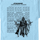 Men's Star Wars Imperial March Music Sheet T-Shirt