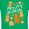 Junior's Star Wars Christmas Gingerbread Cookies Merry Force Be With You T-Shirt