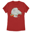 Women's Star Wars Christmas Death Star Scene T-Shirt