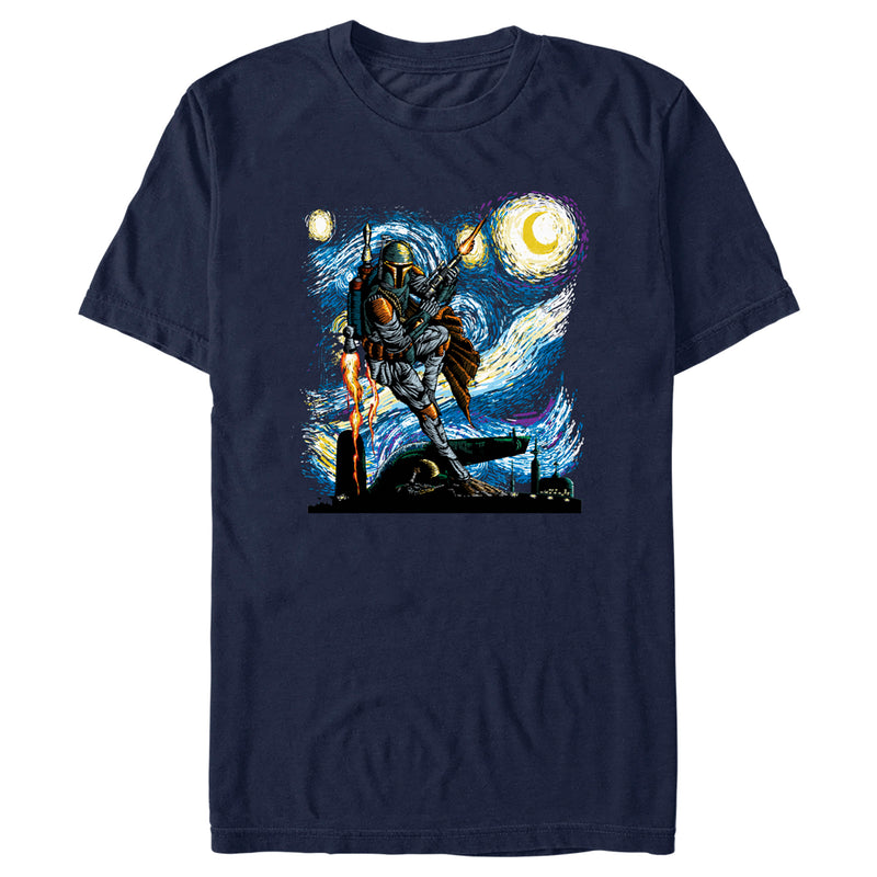 Men's Star Wars Boba Fett Starry Night T-Shirt