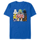 Men's Star Wars: A New Hope Cartoon Cast Logo T-Shirt