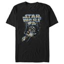 Men's Star Wars: A New Hope Darth Vader Metallic Portrait T-Shirt