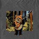 Men's Star Wars: Return of the Jedi Cartoon Wicket W. Warrick Portrait T-Shirt