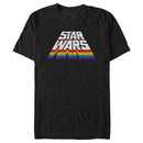 Men's Star Wars Perspective Rainbow Logo T-Shirt