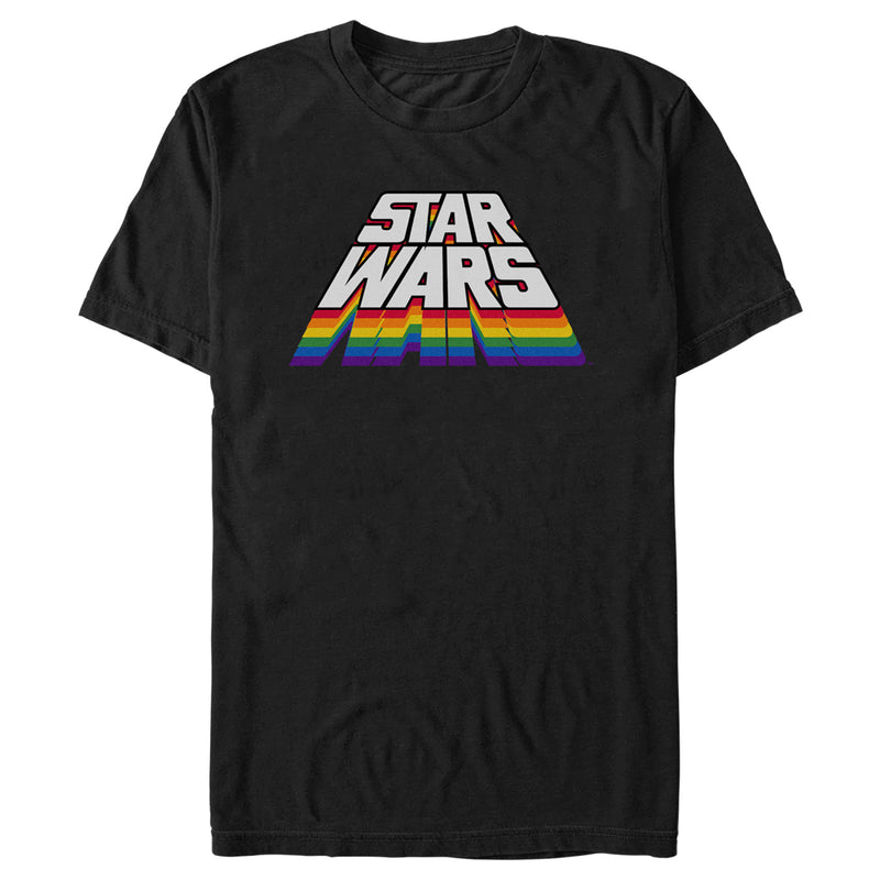 Men's Star Wars Perspective Rainbow Logo T-Shirt