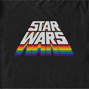 Men's Star Wars Perspective Rainbow Logo T-Shirt