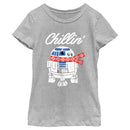 Girl's Star Wars Christmas Chillin R2-D2 T-Shirt