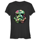 Junior's Star Wars Stormtrooper Tropical Portrait T-Shirt
