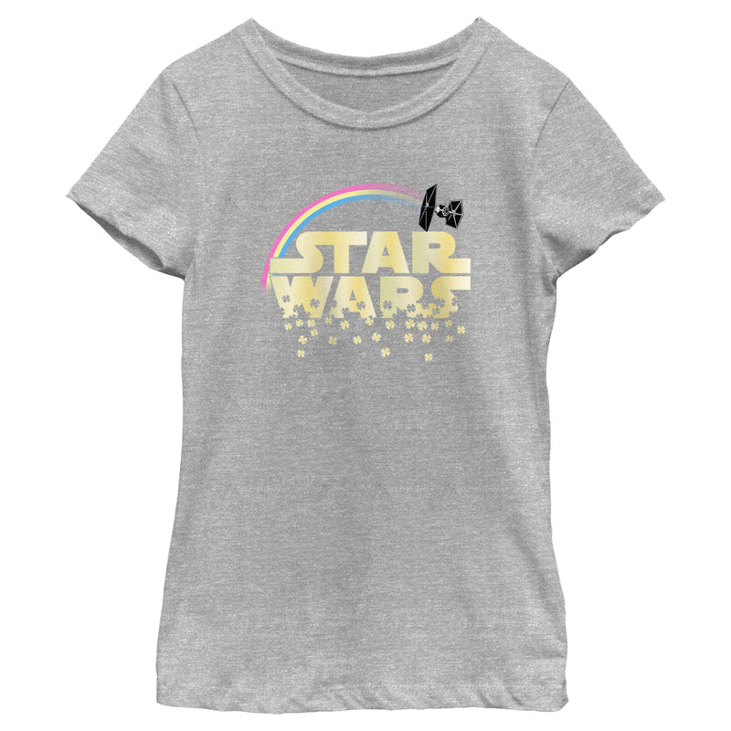 Girl's Star Wars St. Patrick's Day Classic Clover Logo T-Shirt