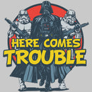 Toddler's Star Wars Darth Vader and Stormtroopers Here Comes Trouble T-Shirt