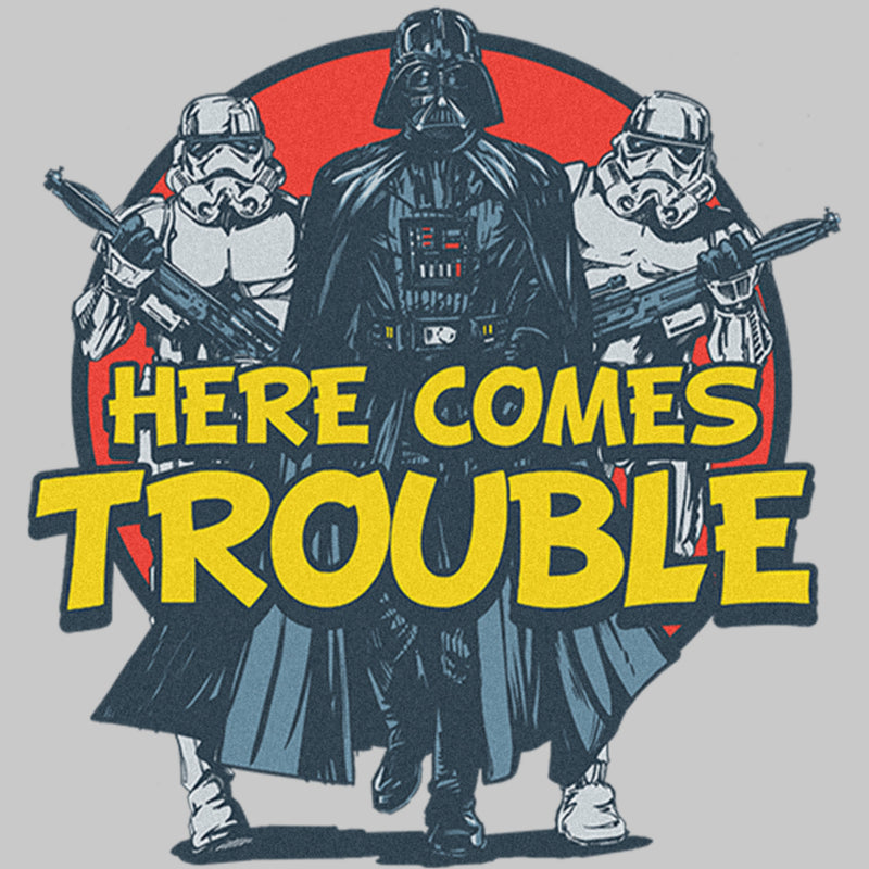 Toddler's Star Wars Darth Vader and Stormtroopers Here Comes Trouble T-Shirt