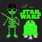 Men's Star Wars Halloween Darth Vader and R2-D2 Green Costumes T-Shirt