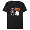 Men's Star Wars Halloween Darth Vader and R2-D2 White Costumes T-Shirt