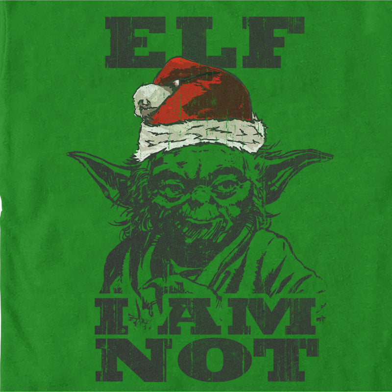 Men's Star Wars Christmas Yoda Elf I am Not T-Shirt