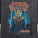 Junior's Star Wars Distressed Ahsoka Circle Frame T-Shirt