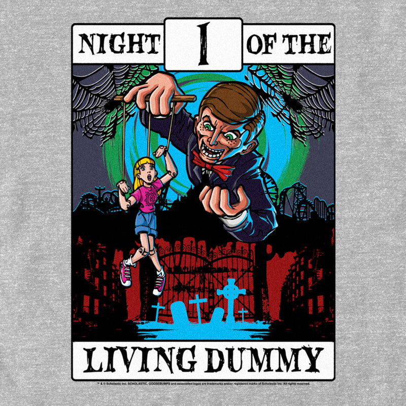 Men's Goosebumps Night of the Living Dummy Tarot T-Shirt