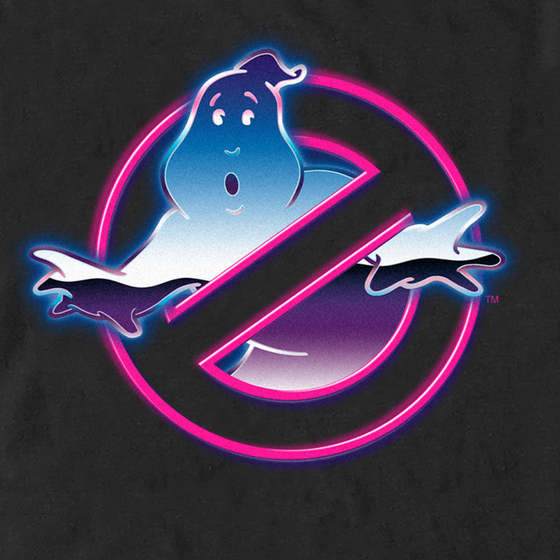 Men's Ghostbusters Neon Ghost Logo T-Shirt