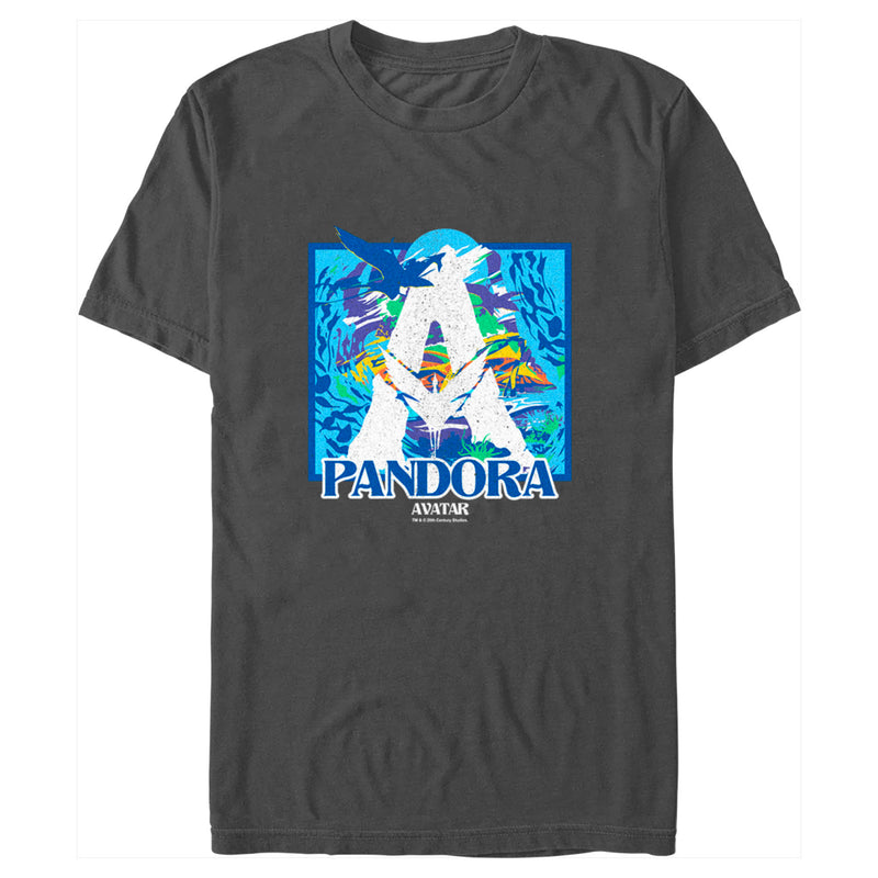 Men's Avatar: The Way of Water Distressed Landscape Logo T-Shirt