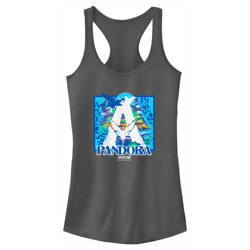 Junior's Avatar: The Way of Water Distressed Landscape Logo Racerback Tank Top