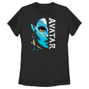 Women's Avatar: The Way of Water Neytiri Half Face Logo T-Shirt