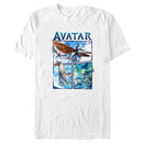 Men's Avatar: The Way of Water Watercolor Air and Sea Creatures Logo T-Shirt