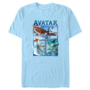 Men's Avatar: The Way of Water Watercolor Air and Sea Creatures Logo T-Shirt