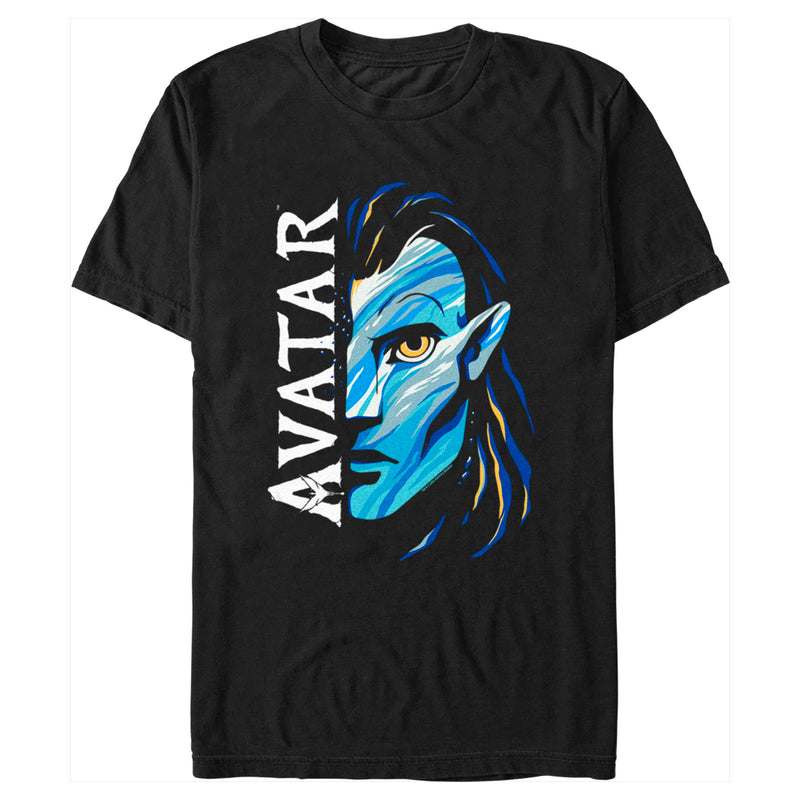 Men's Avatar: The Way of Water Jake Sully Face Logo T-Shirt