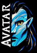 Men's Avatar: The Way of Water Jake Sully Face Logo T-Shirt