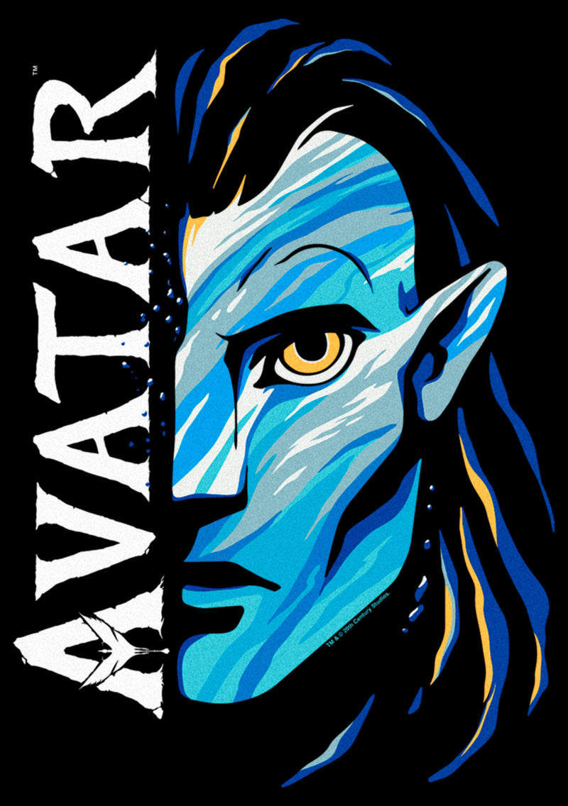 Men's Avatar: The Way of Water Jake Sully Face Logo T-Shirt