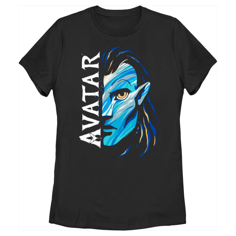 Women's Avatar: The Way of Water Jake Sully Face Logo T-Shirt