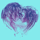Junior's Avatar: The Way of Water Neytiri and Jake Sully Watercolor Heart Racerback Tank Top